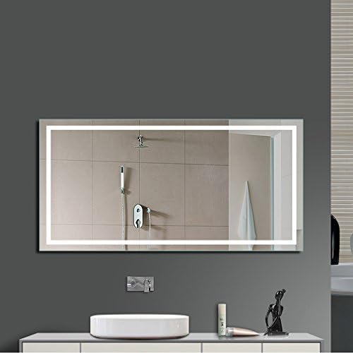 Anten LED Bathroom Light Mirror Light Bath Mirror Lamps,23W,110-240V,1000*600MM,Wall Mirror Edge Light with Pressure Switch,Cold White 6000K-6500K