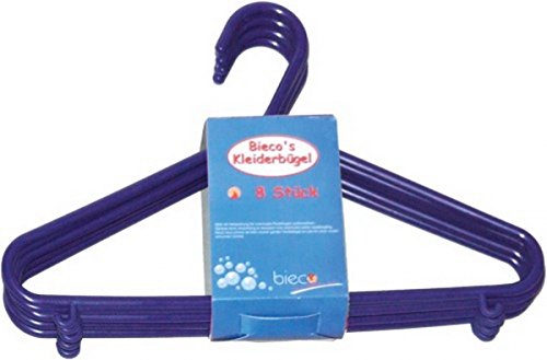 Preisvergleich Produktbild Set mit 8 Kleiderbügel blau, 12Sets