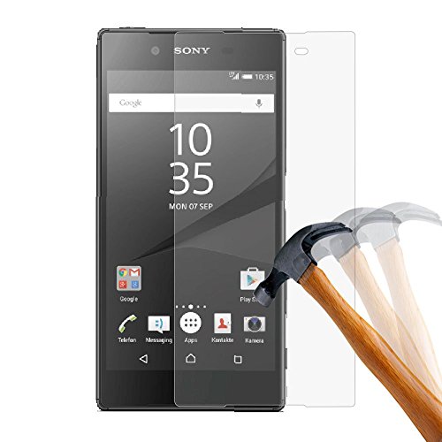 plt24 Sony Xperia Z5 Schutzglas Schutzfolie Panzerglas Schutzglas 9H Hartglas Glas folie Displayschutzglas Display Folie für Sony Xperia Z5