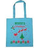  HippoWarehouse - Bolsa de playa de Algodón Mujer turquesa azul (Surf Blue) Talla única