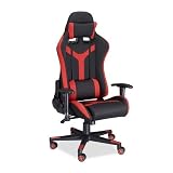 Ergonómica: Asiento gamer giratorio con función reclinable. Los cojines de la zona lumbar y de la cabeza se pueden extraer