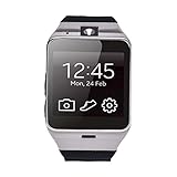 Reloj Inteligente,Xinan Aplus GV18 Impermeable Teléfono GSM NFC para Samsung iPhone (Negro)