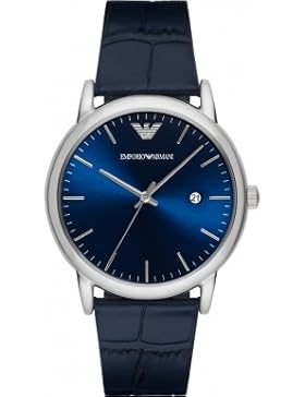 Emporio Armani Herren-Armbanduhr Analog Quarz One Size, blau, blau