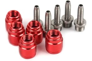 SUNGOOYUE Ensemble combiné D'inserts de Connexion de Frein d'olive de Vélo, Ensemble D'olives de Frein D'insert de Connexion d'olive de Vélo en Alliage D'aluminium pour AD593