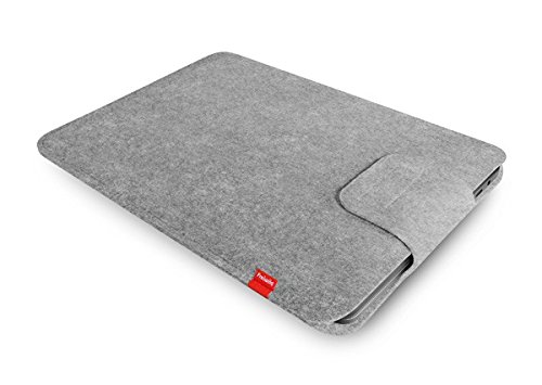 Freiwild Sleeve 15 für MacBook Pro 15" (late 2016) Filz Schutzhülle, Tasche hellgrau-meliert
