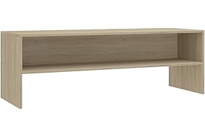 vidaXL Mobile TV con Vano a Giorno Stile Classico Pratico Credenza Armadietto Basso Multimediale Rovere Sonoma 120x40x40 cm in Truciolato