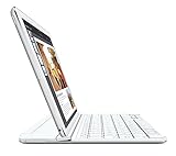 Flach und leicht Logitech ultradünne Magnetic Clip-On Tastatur für Apple iPad weiß, AZERTY