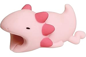 TOPINCN Cute Animals Bite USB Charger Protector PVC Animal Shaped Data Cable Protector Silicone Anti Break Bite Wire Charging Protector and Cord Holder (#6)