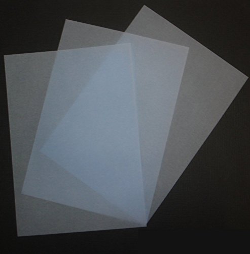 LYSCO® Feinstpapier-Set mit 25 Blatt DIN A4 Transparentpapier Zanders Spectral 100g/m² Farbe hellblau blau transparent exzellente Durchsicht, sehr gute Qualität, mögliche Verwendung: Einladungen, Visitenkarten, Einlegeblätter für Alben, Fotoalben, Gutscheine, Fensterbilder, Bastelarbeiten und vieles mehr - 2