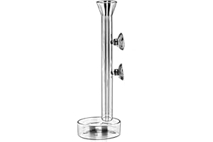 Sobotoo - Mangiatoia per gamberetti in acrilico per gamberetti, in vetro trasparente, con tubo lungo, per acquario, acquario, granchi, granchi, vongole (25 cm)