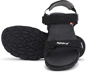 sparx sandals black colour - Main Image