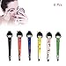 Pinkiou Cosmetic Tweezers Cute Beautiful Girl Doll Eyebrow Make Up Tweezers Japanese Geisha Style (Pack of 6 )