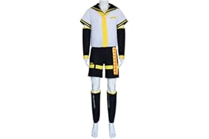 JRSWAI Vocaloid02 Rin Len Cosplay Costume Anime Sailor Uniform Halloween Party Outfit Full Set