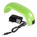 Roleadro Led Nail Lamp 9w Mini Portable Nail Dryer for Nail Manicure Curing LED Gel Polish, Gel Nail Lamp/Painting Salon Tools with UK Plug(Green)