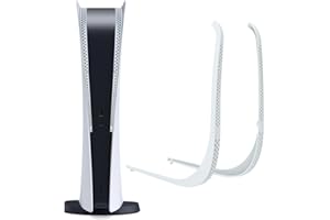 Chanvoo PS5 Console Dust Cover, Heatsink Lock, Pet Hair, Anti Dust Filter Cover for Playstation 5 Optical Drive/Digital (White)