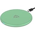 RAEGR Arc 400 15W Type-C PD | Made in India | Qi-Certified Wireless Charger with Fireproof ABS for iPhone 16/15/14/13/12 Series, Galaxy S25/S24/S23/S22 Note20/10+ Series, OnePlus 9/9 Pro - Green