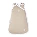 Produktbild Baby Schlafsack von nordic coast | Beige & weiße Spitze | Neugeborenen Schlafsack 0-3 Monate 60cm | Ganzjahres Schlafsack für 18-21° Raumtemperatur