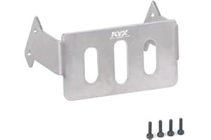 Levigo Guardabarros delantero de acero inoxidable RC compatible con Traxxas TRX-4M 1/18 Bronco RC Upgrade Parts Placa estabilizadora de defensa delantera