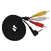 Produktbild kokiya 3,5 Mm Mini Aux Stereo Klinke Auf 3 Cinch Video AV Splitterkabel - 1,5 Meter typ2