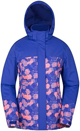 Mountain Warehouse Dawn Womens Ski Jacket - Snowproof, Warm Ladies Jacket, Fleece Lined Ski Coat, Adjustable Cuff, Hem & Hood - Ideal Ski Clothes In Cold Weather