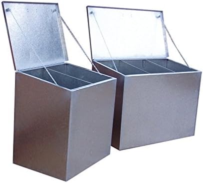 Saddlers Galvanize Steel Single Feed Bin, 200 Liter