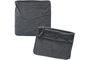 RC ocio Cojines Sofa 65x65 Color Antracita Pack de 2 Fundas de cojin Decorativos para Sofa, Cama, Salon/Funda de Terciopelo Elegantes y Modernas para la decoración del hogar sin Relleno