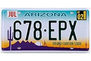 FABBRI Plaque américaine USA licence plate ARIZONA Grand Canyon State