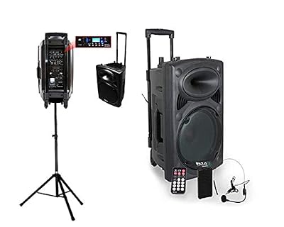 Ibiza sound PORT15VHF-BT Système karaoké mobile 800W + PIED