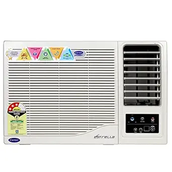 Carrier 12K Estrella Cx 1 Ton 3 Star Window AC (Copper Condenser, CAW12EC3R31F1, White)