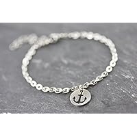 Anker Armband Gliederkette Edelstahl silber