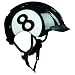Produktbild Casco Mini Generation Nr. 8 Schwarz Kinder Fahrrad Helm Eightball Kopf Schutz Innenpolster, 13.04.2321b, Größe 44-50 cm