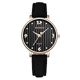 Luckhome Armbanduhr Für Damen Herren Uhr Armband Frauen Mit Lederarmband Geschäfts Klassisch Analog Quarz Dünn Luxus Top Marke Uhren Leder Casual