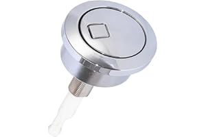 ENEWSTAR Bouton poussoir de remplacement finition chromée pour réservoir Duravit Type 280 Double chasse d'eau Geberit