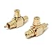 Produktbild PhilMat 2pcs Stecker auf 2 weiblich RCA Teiler Adapter AV Video Audio T Stecker