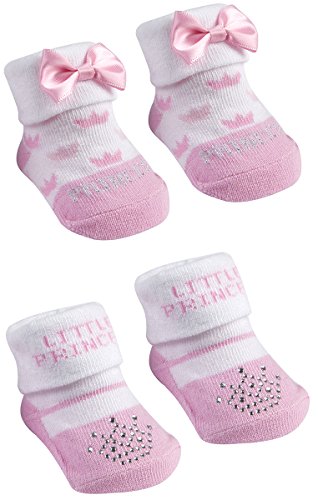BABYTOWN Newborn Baby Babies Girls Socks Booties in Organza Gift Bag 0-12 Months