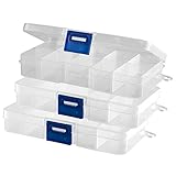 Diese praktische und gleichzeitig stabile Kunststoffbox (HDPE) kann für die Aufbewahrung von Nailart, künstlichen Fingernägeln und viele anderen Dinge verwendet werden. Die Box hat 10 Fächer (Fachgröße ca. 30x23x20mm LxBxH)