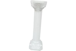 YARNOW Colonna decorativa da giardino, colonna decorativa vintage, colonna di fiori, sculture greche, colonne decorative per matrimoni, compleanni, battesimi, ufficio, colonne, decorazione da tavolo