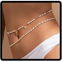 Catena Vita Boho Con Farfalla - Gioiello Stratificato Oro Per Donne, Regalo Estate E Festive