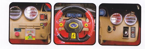 Elektro Kinderauto Elektroauto mit 2xMotoren MP3 LED licht und Fernbedienung (GRÜN)