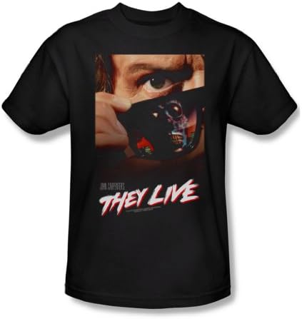 They Live - Mens Poster T-Shirt, XX-Large, Black