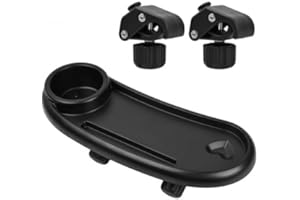 Volumoon Vassoio Snack per Passeggino, Portabevande Rimovibile 3 in 1, Qualità Robusta con 2 Clip Regolabili, Vassoio Regolabile, Universale Vassoio Snack per la Maggior Passeggini
