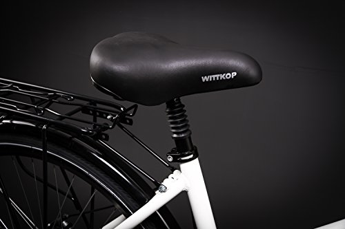 28″ Zoll Alu Damen Fahrrad MIFA Shimano 21 Gang Scheibenbremse Nabendynamo weiss - 3