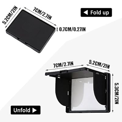 Acouto Screen Cover  3 Inch Camera LCD Monitor Screen Cover Sun Shade Hood Flexible Protective Cover