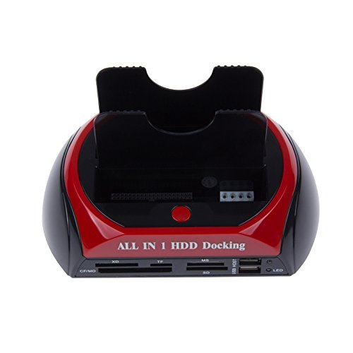 LemonBest® All in one 2.5″ 3.5″ SATA/IDE HDD 2-Dock Docking Station e-SATA Hub - 2