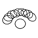 Produktbild O Ring Waschmaschine - SODIAL(R) 10 Stk Schwarz Nitril Gummi Dichtung O Ring Waschmaschine Tuelle 57x49x4mm