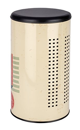 Wenko 21589100 Wäschetruhe Vintage Open – Badhocker, Fassungsvermögen 54 L, Stahl, 35,5 x 60 x 35,5 cm, mehrfarbig - 3