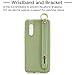 Produktbild Aoile Für Phone v15 pro einfache einfarbige chic Handgelenk Seil Halterung matt TPU Anti-Scratch rutschfeste schutzhülle zurück case 10 Beans Green