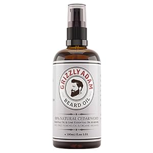 Beard Oil Cedarwood Lime Premium Beard Conditioning by Grizzly Adam - Soothes Skin Irritation - Anti Bacterial and… - Image 2