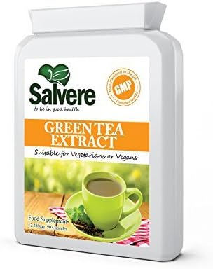 Natural Green Tea Extract with Powerful Antioxidant Than Vitamin E, Supports Cardiovascular Health, Improves Brain Function, Liver Cleanse &amp; Immune System Booster with Thermogenic Fat Burners Effect Perfect for Your Weight Loss Programs, Compare to Other Brands
