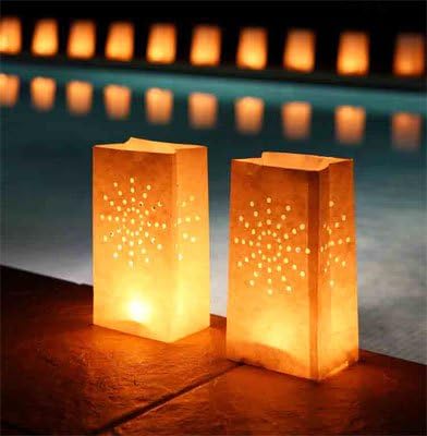 Night Sky Candle Lanterns Luminary Bags Pack of 10
